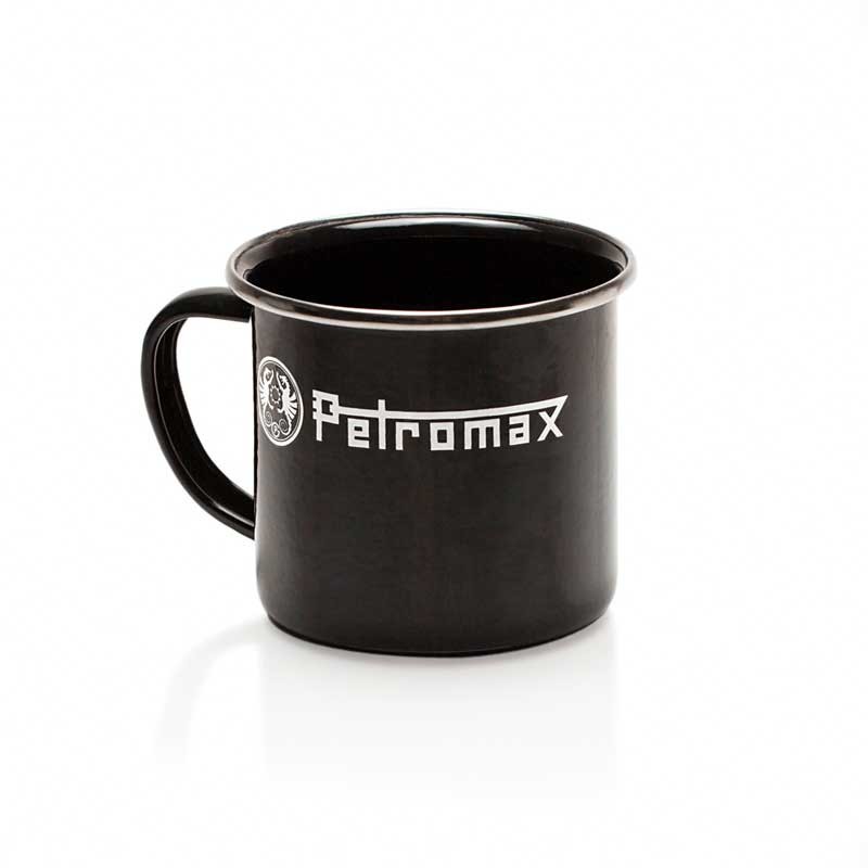 Petromax Emaille-Becher aus Stahl - schwarz