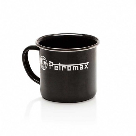 Petromax Emaille-Becher aus Stahl - schwarz
