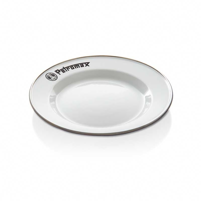 Petromax enamel plate set (2 pieces) - white