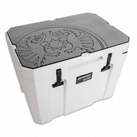Petromax cooling box cover kx50 - gray with dragon emblem