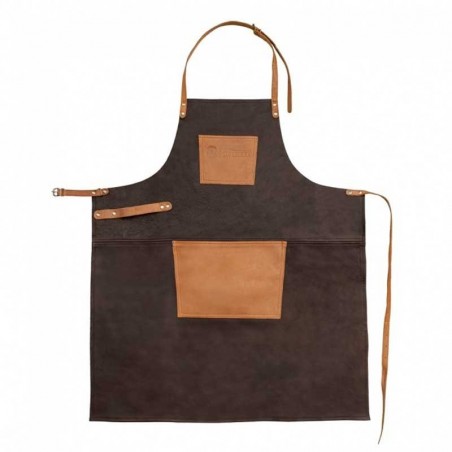 buffalo leather apron with neck loop