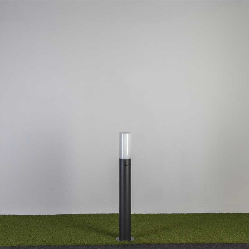 Path light IPLIO-STAND, H 95 cm - graphite gray
