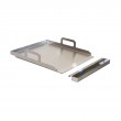 Grillwanne, Plancha mit Fettauffangschale, Edelstahl