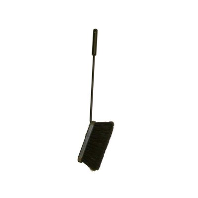 Fireplace broom black, L 50 cm