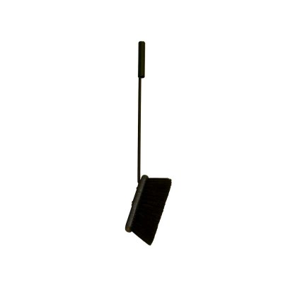 Fireplace broom black, L 57 cm