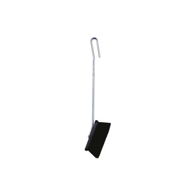 Stainless steel fireplace broom, L 56 cm