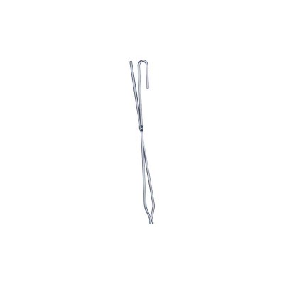 Stainless steel fireplace tongs, L 56 cm
