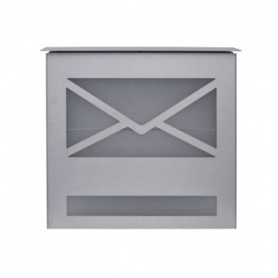 Briefkasten Briefdesign - Edelstahl geschliffen