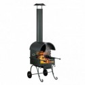Grillkamin CAMINO schwarz im Retrodesign